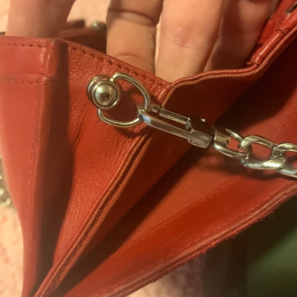 Authentic Red Chanel Matelasse Wallet (WOC) - Picture 6 of 8